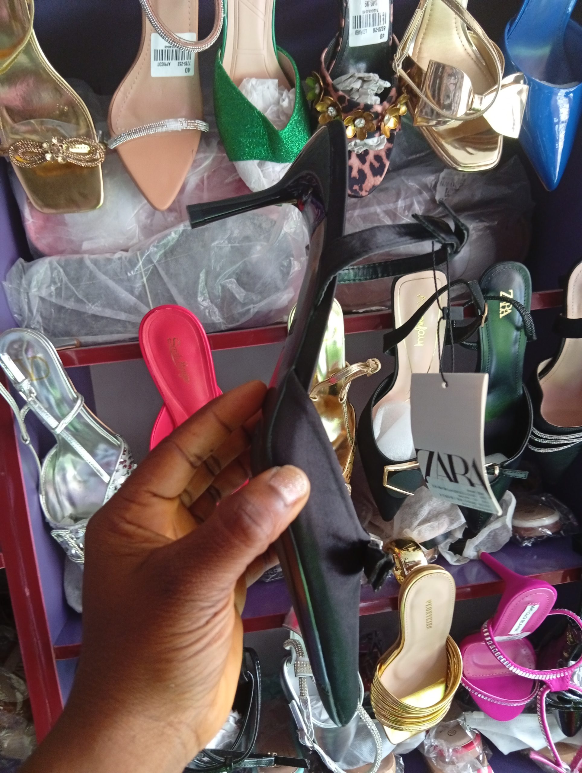 Women's half-covered heels - Image 2