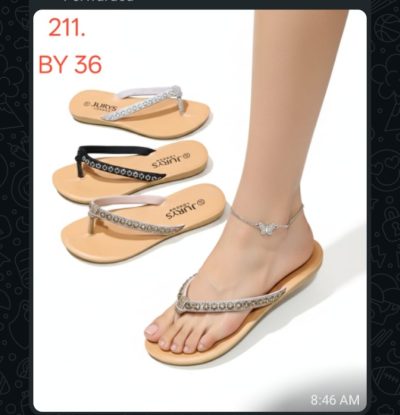 Women's flat rubber slippers from StepsbyVale